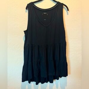 Torrid Black Peplum Tank Top - 2